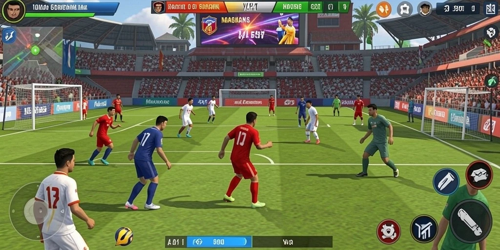 Tampilan awal game dengan grafis yang menarik.
