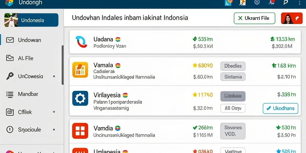 Tampilan antarmuka pengguna yang intuitif dan mudah dinavigasi.