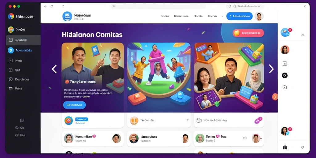 Antarmuka pengguna yang intuitif dan menarik.