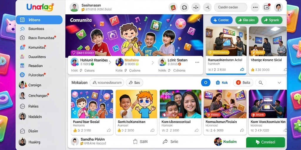 Tampilan grafis yang menarik perhatian.