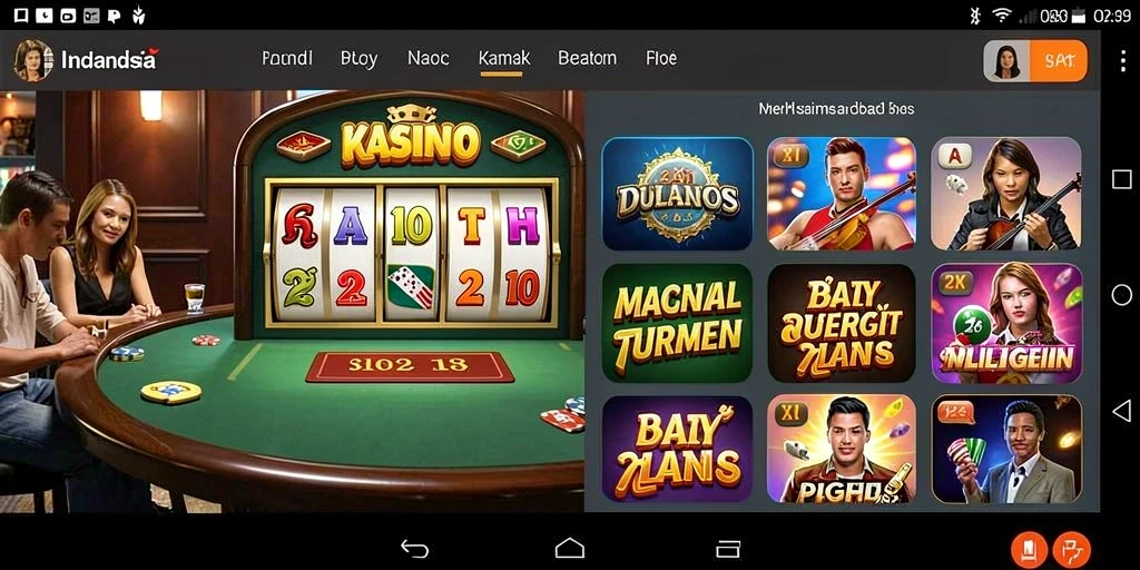 Screenshot aplikasi memperlihatkan antarmuka yang menarik.